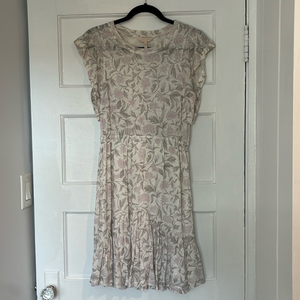 Rebecca Taylor floral 100% linen dress xs